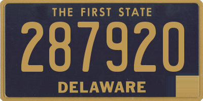 DE license plate 287920