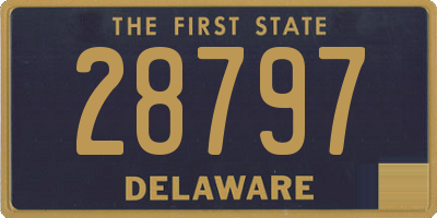 DE license plate 28797