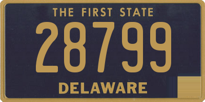 DE license plate 28799