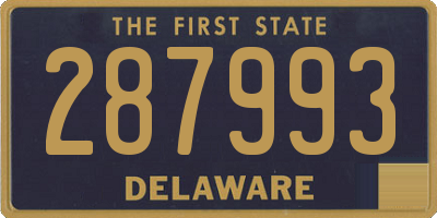 DE license plate 287993
