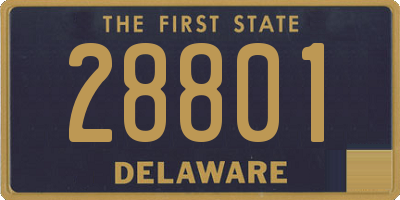 DE license plate 28801