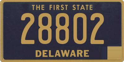 DE license plate 28802