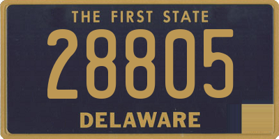 DE license plate 28805