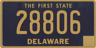 DE license plate 28806