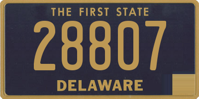 DE license plate 28807