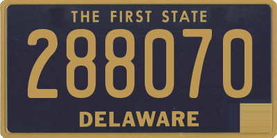 DE license plate 288070