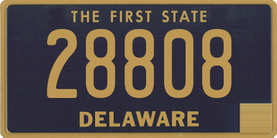 DE license plate 28808