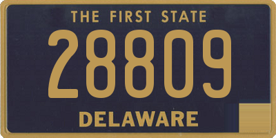 DE license plate 28809