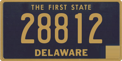 DE license plate 28812