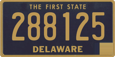 DE license plate 288125