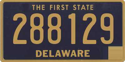 DE license plate 288129