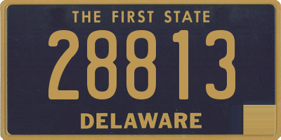 DE license plate 28813