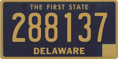 DE license plate 288137