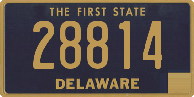DE license plate 28814