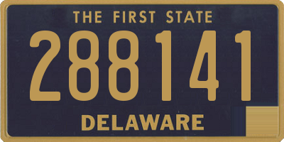 DE license plate 288141