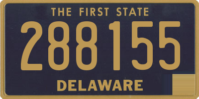 DE license plate 288155