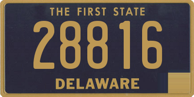 DE license plate 28816