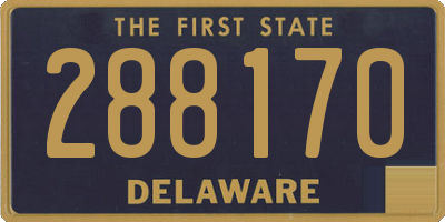 DE license plate 288170