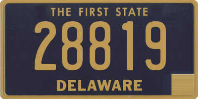 DE license plate 28819