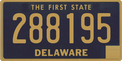 DE license plate 288195