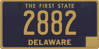 DE license plate 2882