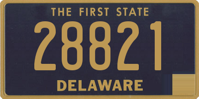 DE license plate 28821