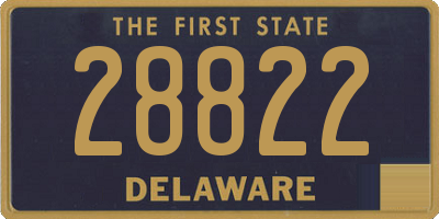 DE license plate 28822
