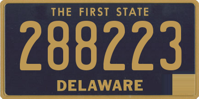 DE license plate 288223