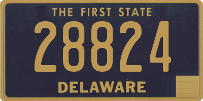 DE license plate 28824