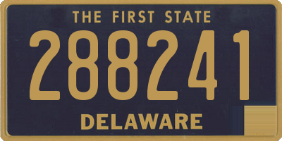 DE license plate 288241