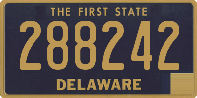 DE license plate 288242