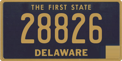 DE license plate 28826