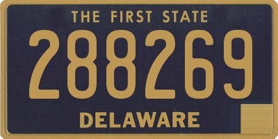 DE license plate 288269