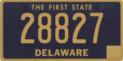 DE license plate 28827