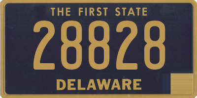 DE license plate 28828