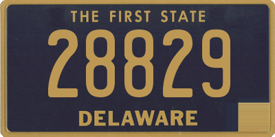 DE license plate 28829