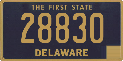 DE license plate 28830