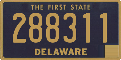 DE license plate 288311