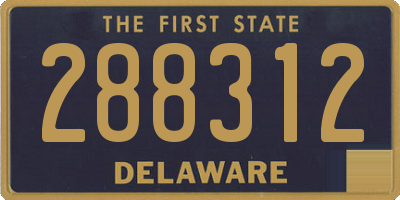 DE license plate 288312