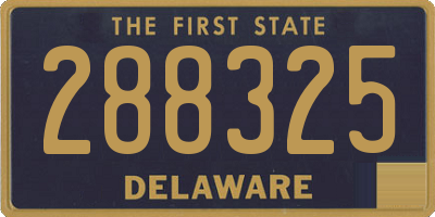 DE license plate 288325