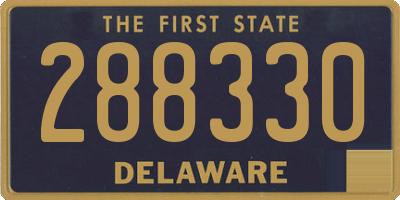 DE license plate 288330