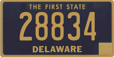 DE license plate 28834