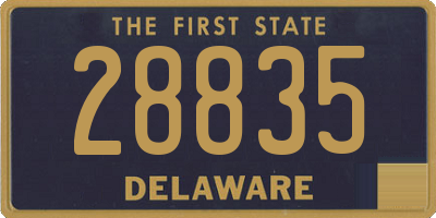 DE license plate 28835