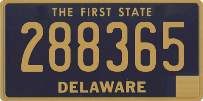 DE license plate 288365