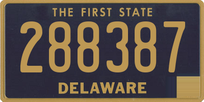 DE license plate 288387
