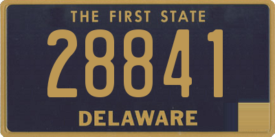 DE license plate 28841