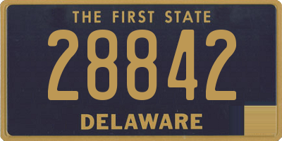 DE license plate 28842