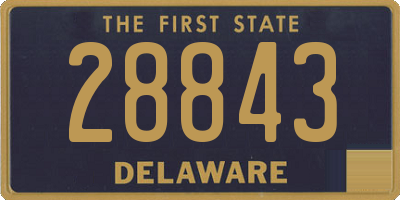 DE license plate 28843