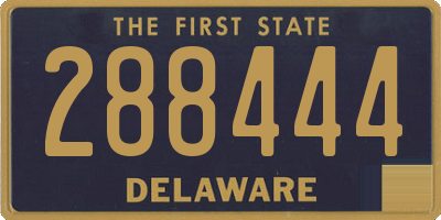 DE license plate 288444