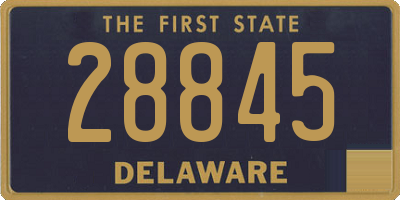 DE license plate 28845